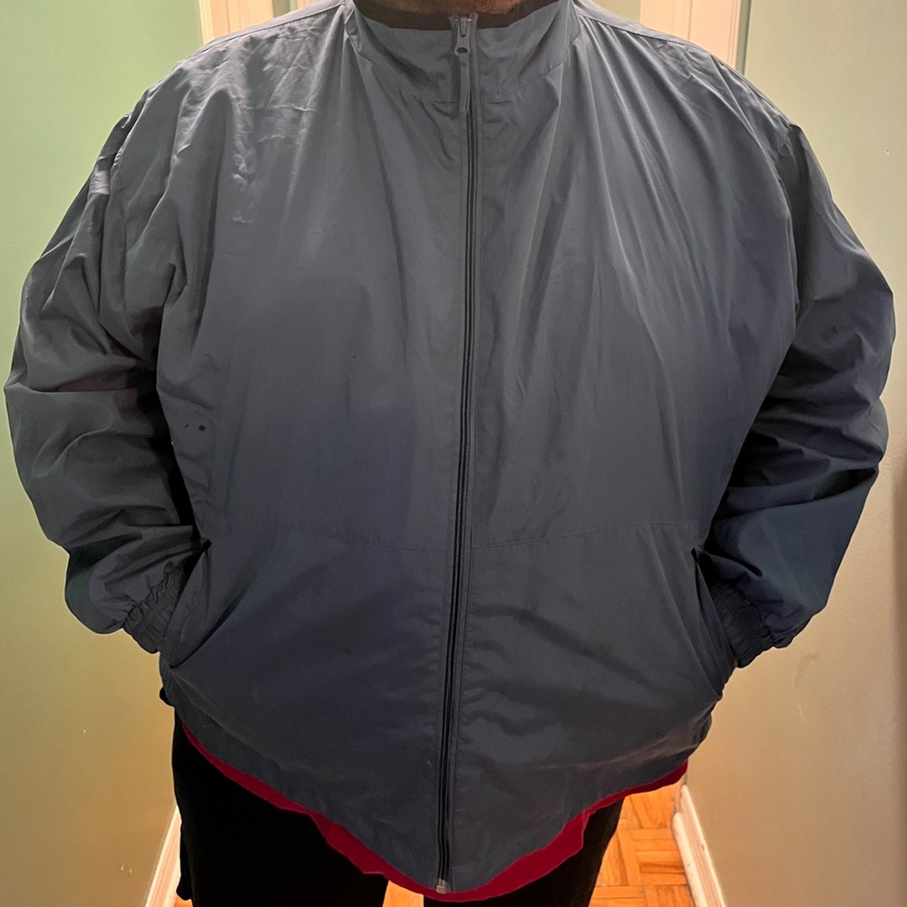 Men's Blue Windbreaker Rain Jacket